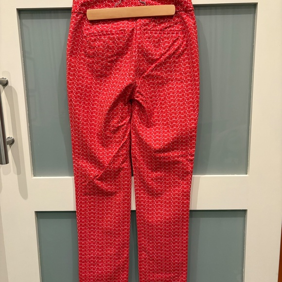 2 Red Funky Glasses Print Boden Pants - Picture 3 of 6